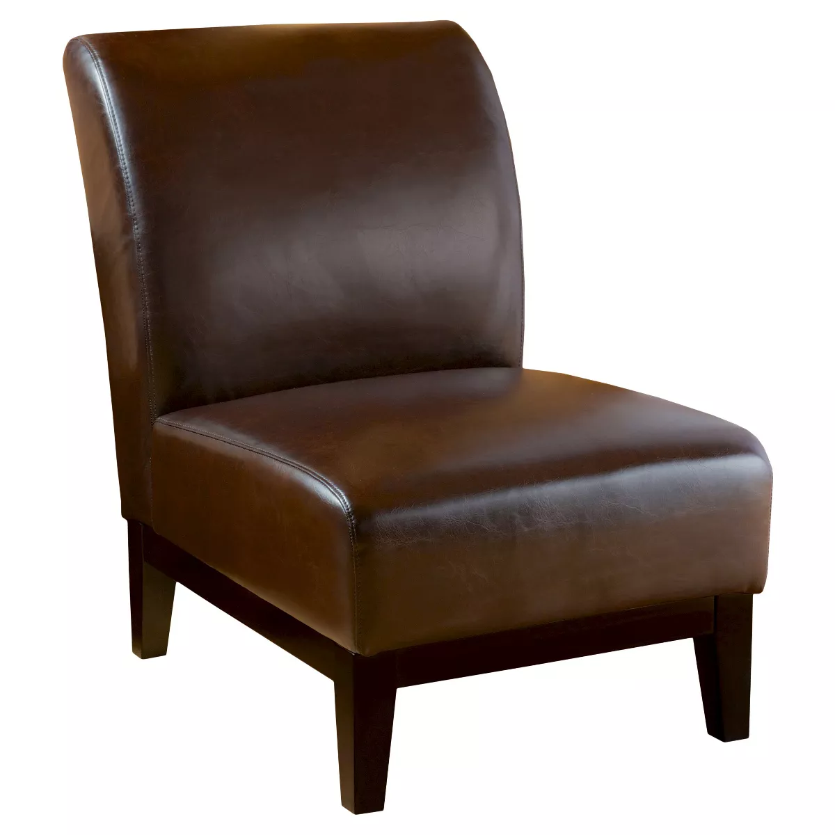 Lennon Kd Slipper Chair Brown Pu