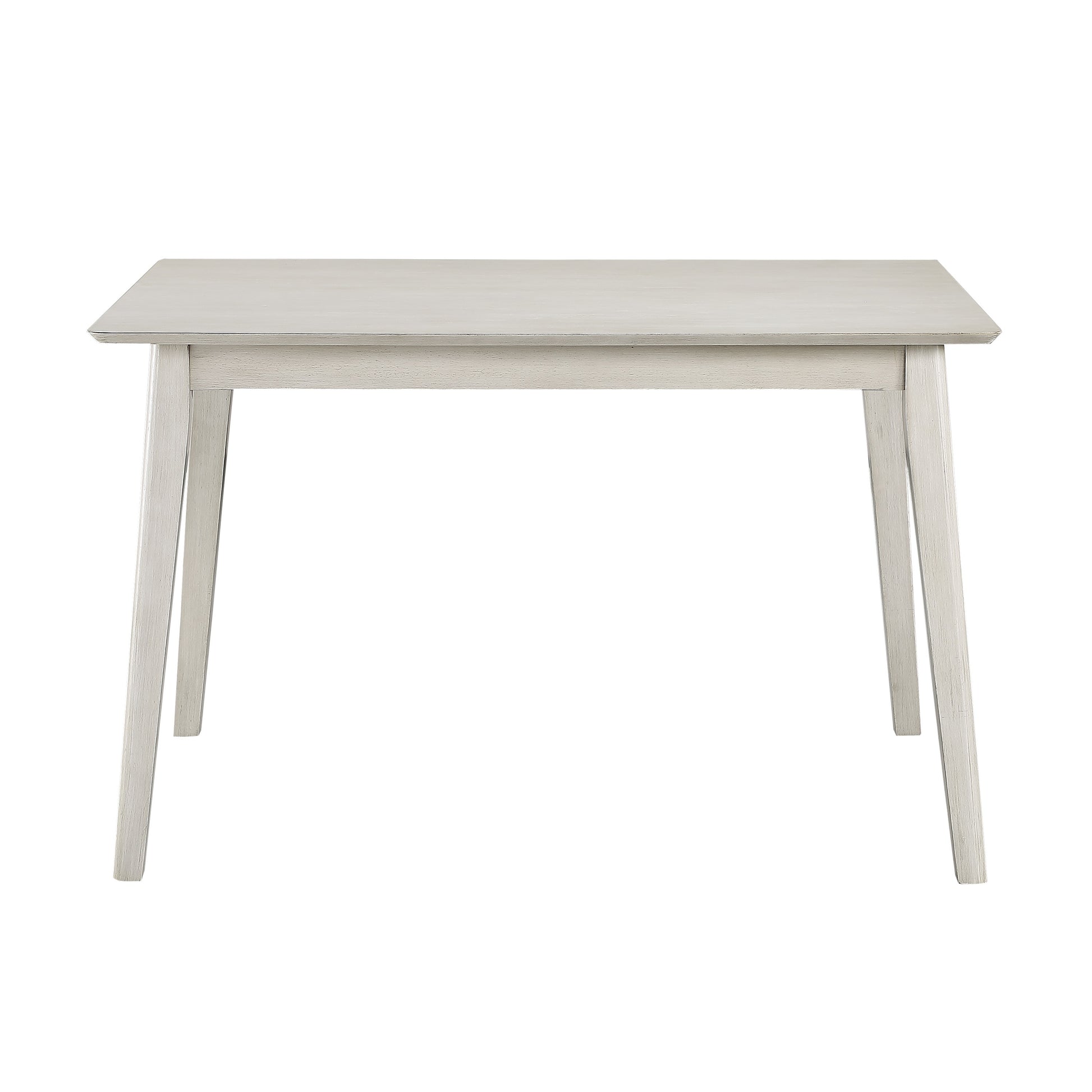 Antique White Finish 5Pc Dining Set Rectangular Table And 4 Side Chairs Wooden Dining Kitchen Furniture Breakfast Modern Dining Set Wood Antique White Seats 4 Wood Dining Room 48 Inches Modern 4 Leg Rectangular Dining Table With Chair Wood