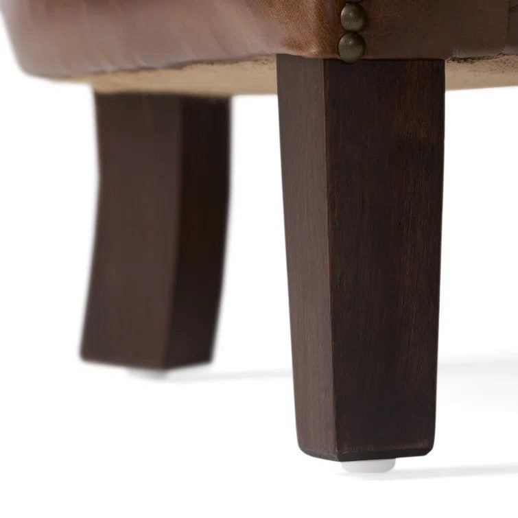 Single Sofa Brown Fabric