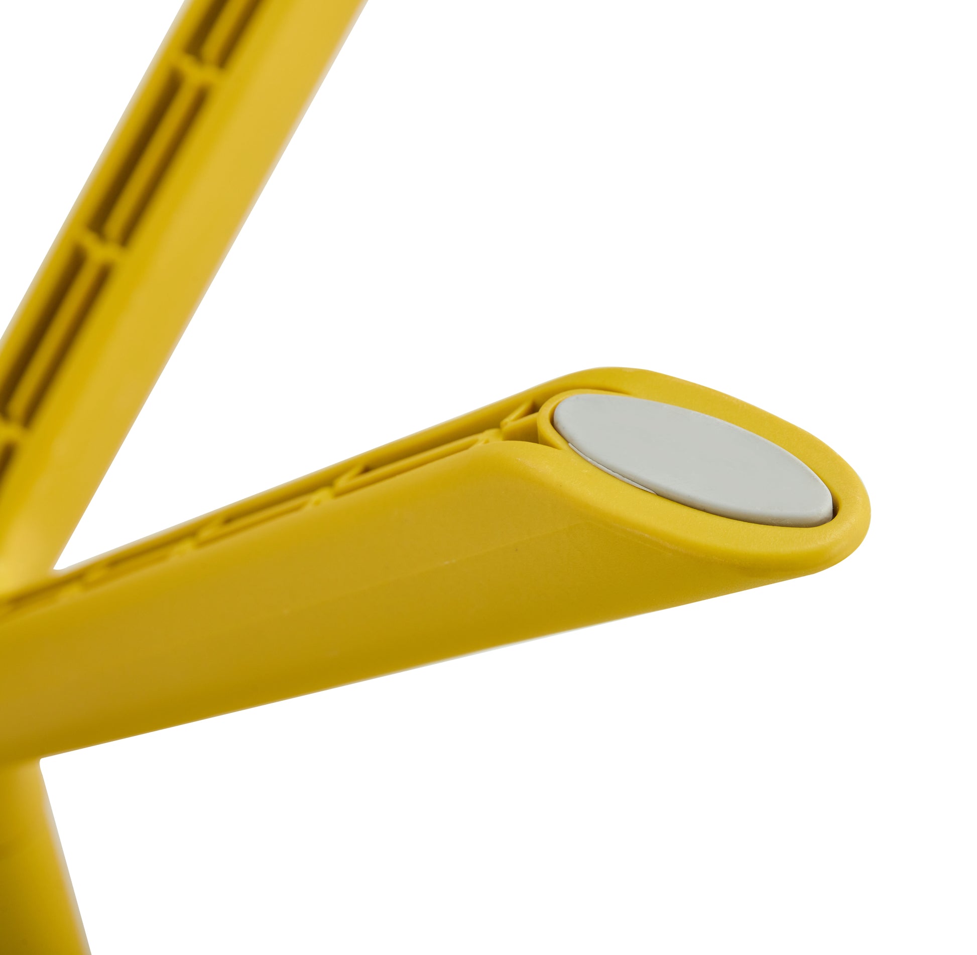 3 Piece Plastic Arm Chair Bistro Grs Premium Ocean Plastic, Mustard Yellow Mustard Plastic