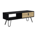 Huna Coffee Table With Hairpin Legs And Large Storage Drawer Multicolor Desk Top Primary Living Space Modern Manual Rectangular Shelves Coffee & End Tables Rectangular Mdf Engineered Wood