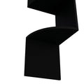Rosset Corner Shelf, Modern Full Wall Design With Multiple Shelving Black Primary Living Space Modern Mdf Engineered Wood