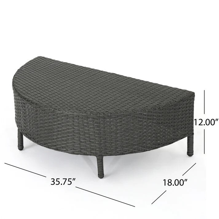 Pt Limon 5Pcs Sofa Set Yes Grey White Garden & Outdoor Sofa Seating Groups Pe Rattan Iron Waterproof Fabric
