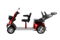 Electric Mobility Recreational Travel Scooter For Adults,Mobility Scooters For Seniors, 4 Wheel Powered Mobility Scooters Red Abs Pc