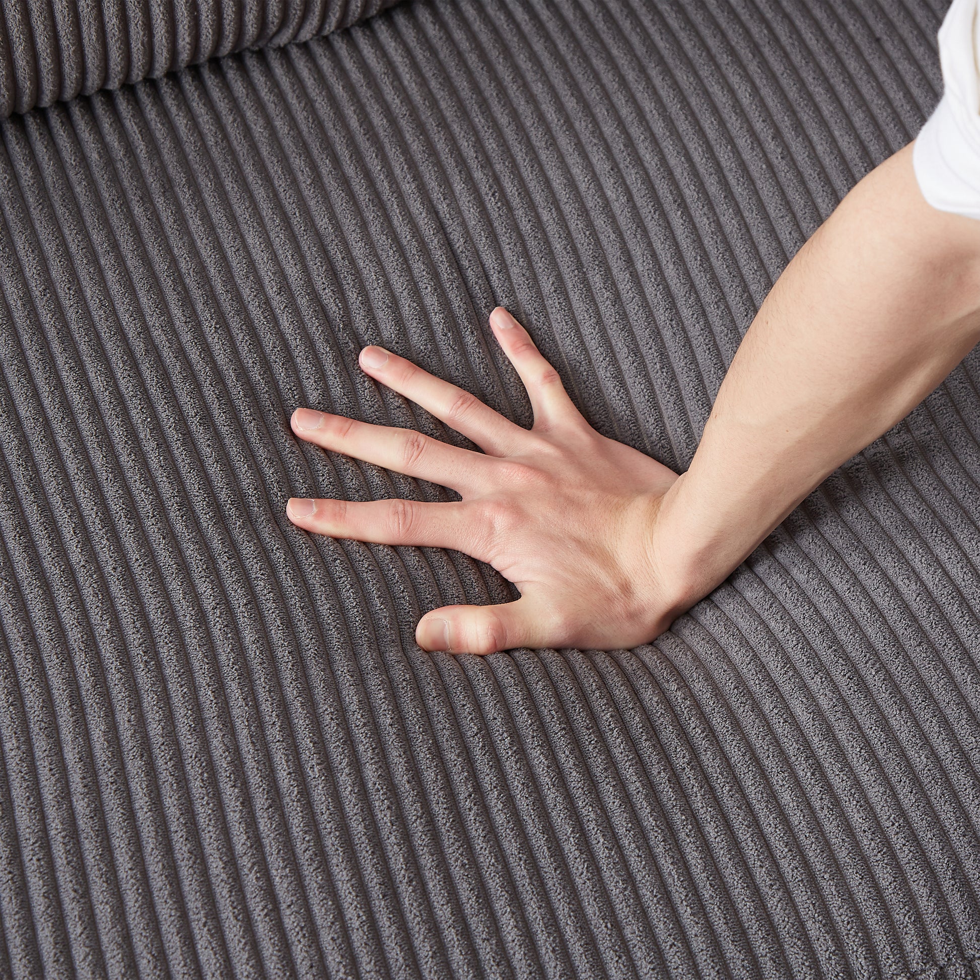 Fx78.7" Comfortable Corduroy L Shaped Combo Sofa Bed, Living Room Furniture Set For Tight Spaces, Reversible Sleeper Combo Sofa With Pullout Bed, Reversible Sofa Bed For Living Room,W1926S00011 Grey Wood Primary Living Space Foam Corduroy 3 Seat