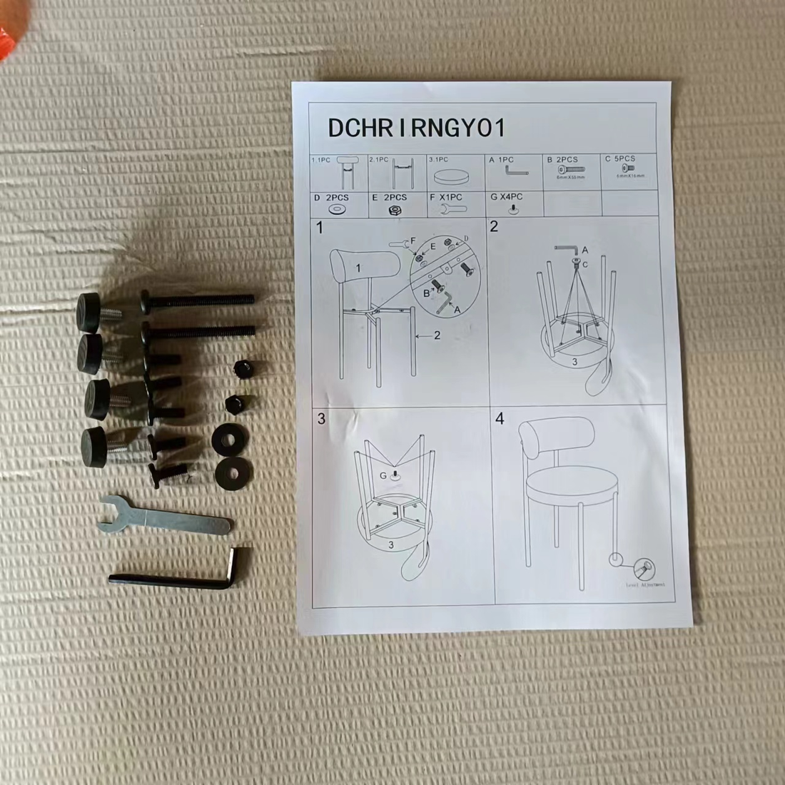 Brown Boucle Dining Chairs Set Of 2,Mid Century Modern Curved Backrest Chair,Round Upholstered Kitchen Chairs Metal Brown Dining Room Modern Banquet Chair Tufted Back Velvet