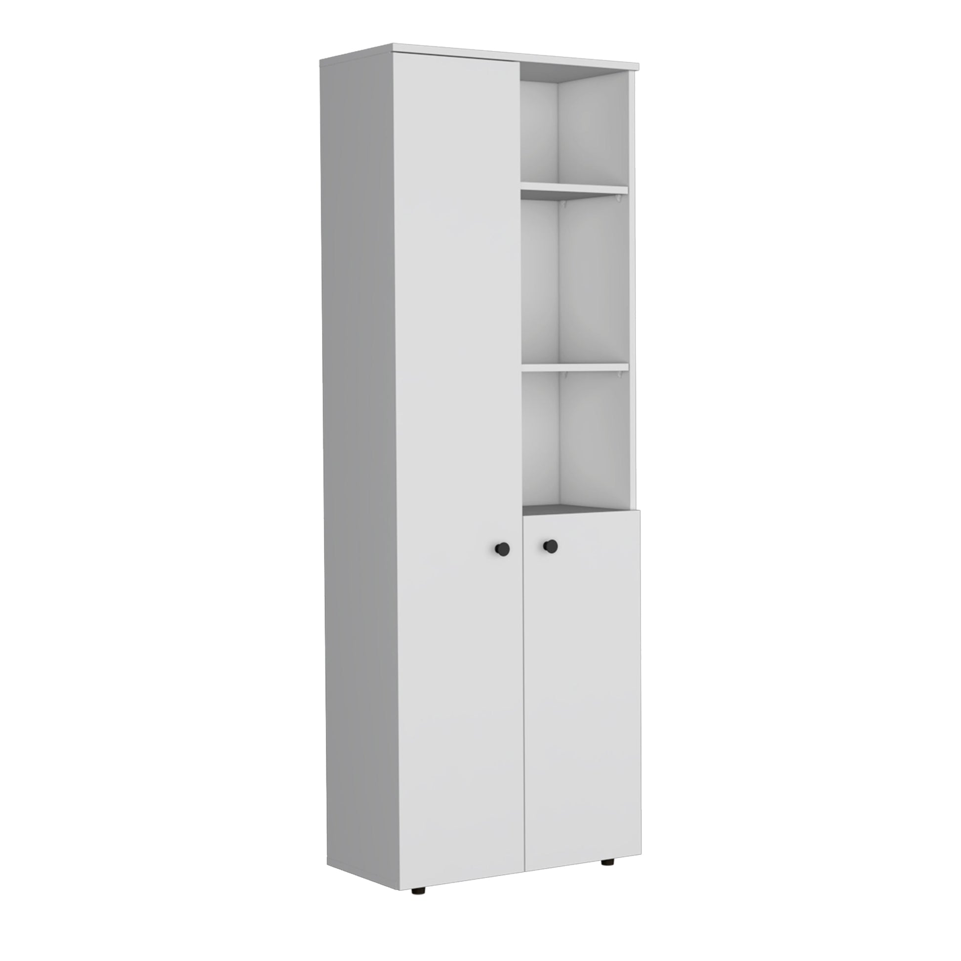 White 2 Door Kitchen Cabinet White White Kitchen Shelves Included Wood