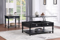 Classic Design Black Finish Lift Top Cocktail Table With Casters Bottom Shelf Wooden Traditional Living Room Furniture Black Primary Living Space Classic,Traditional Rectangular Coffee & End Tables Wood