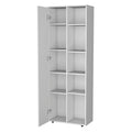 White 1 Door Multistorage Kitchen Pantry White White Kitchen Shelves Included Wood