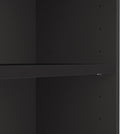 Universal Small 2 Shelf Bookcase In Black Set Of 2 Black Chinese Engineered Wood