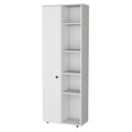 White 1 Door Multistorage Kitchen Pantry White White Kitchen Shelves Included Wood