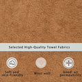 Arrived Modern Curved Combination Sofa, Terrycloth Fabric Sofa, Minimalist Sofa In Living Room, Apartment, No Assembly Required, Three Pillows,Browm Brown Primary Living Space Medium Soft Polyester 4 Seat