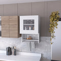 Nolan White Spice And Towel Rack Kitchen Wall Cabinet White Wood