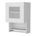 Nolan White Spice And Towel Rack Kitchen Wall Cabinet White Wood