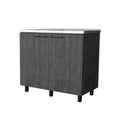 Smokey Oak Utility Sink And Cabinet Gray Kitchen Wood