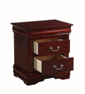 Louis Philippe Nightstand In Cherry 23753A Cherry Solid Wood