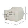 Club Chair Cream Fabric
