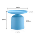 Light Blue Plastic Side Table Stylish And Versatile Plastic Round Side Table Lake Blue Plastic
