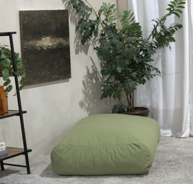 Kasper Water Resistant 6'X3' Lounger Bean Bag, Green Green Waterproof Fabric