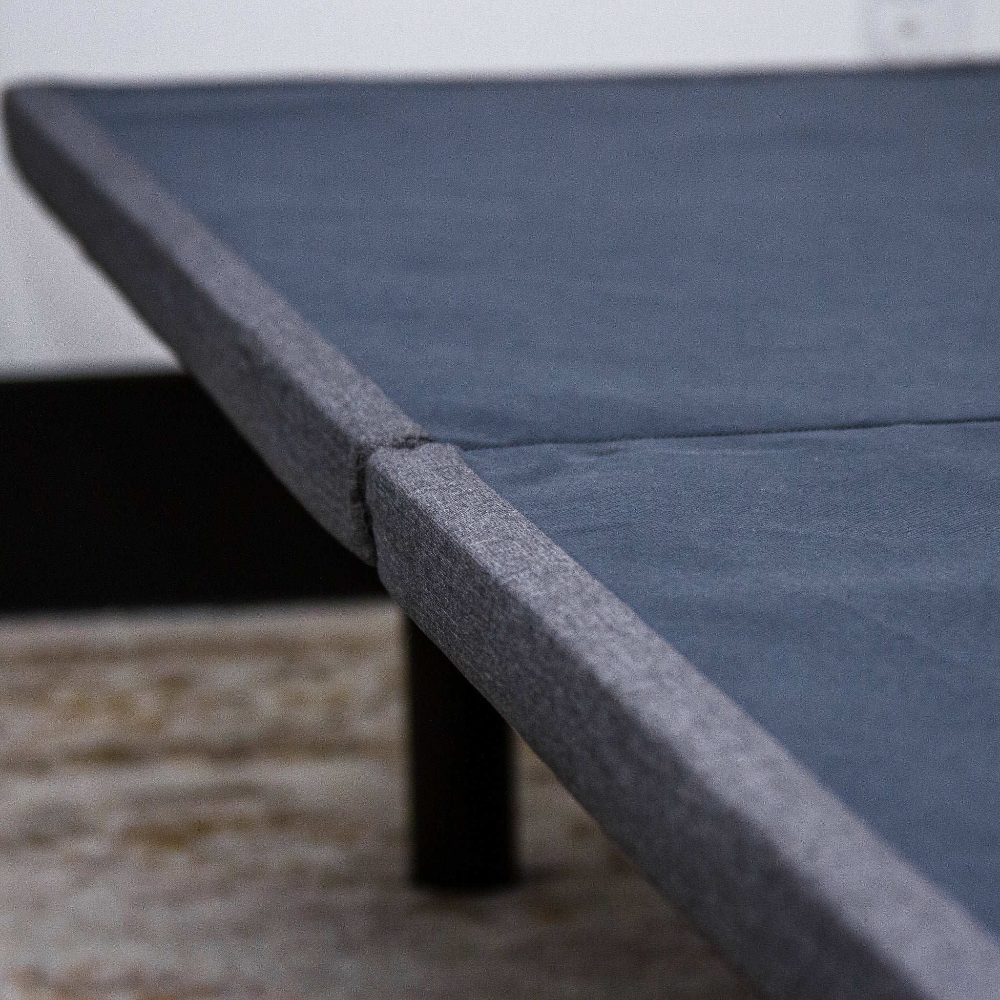 Upholstered Platform Frame Full Full Black Gray Upholstered