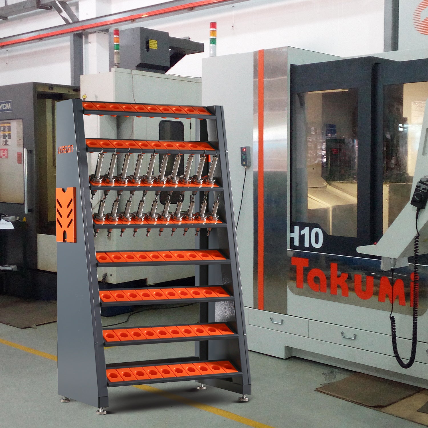 Cnc Tool Rack Multifunctional Cnc Tool Holder Cat40 Tool Holder Accessories Gray Wash Abs Steel Q235