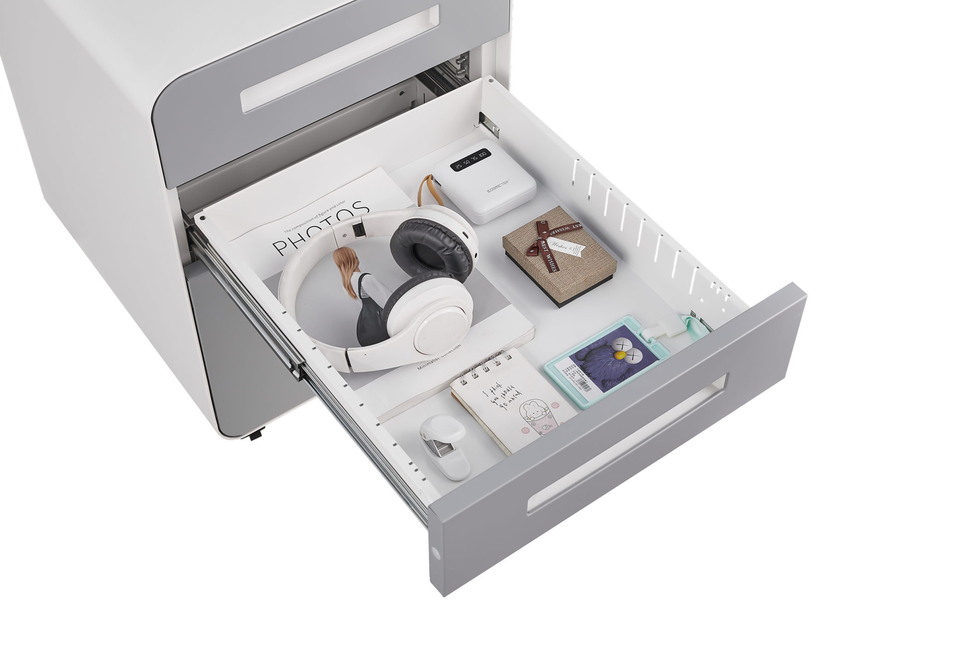 3 Drawer Mobile File Cabinet Under Desk Office,Simple Style Versatile Storage Cabinet For Legal Letter A4 Files, 5 Wheel Design Anti Tilting Cold Rolled Steel Waterproof Moisture Proof Black Filing Cabinets 3 4 Drawers White Gray Mobile Modern Metal