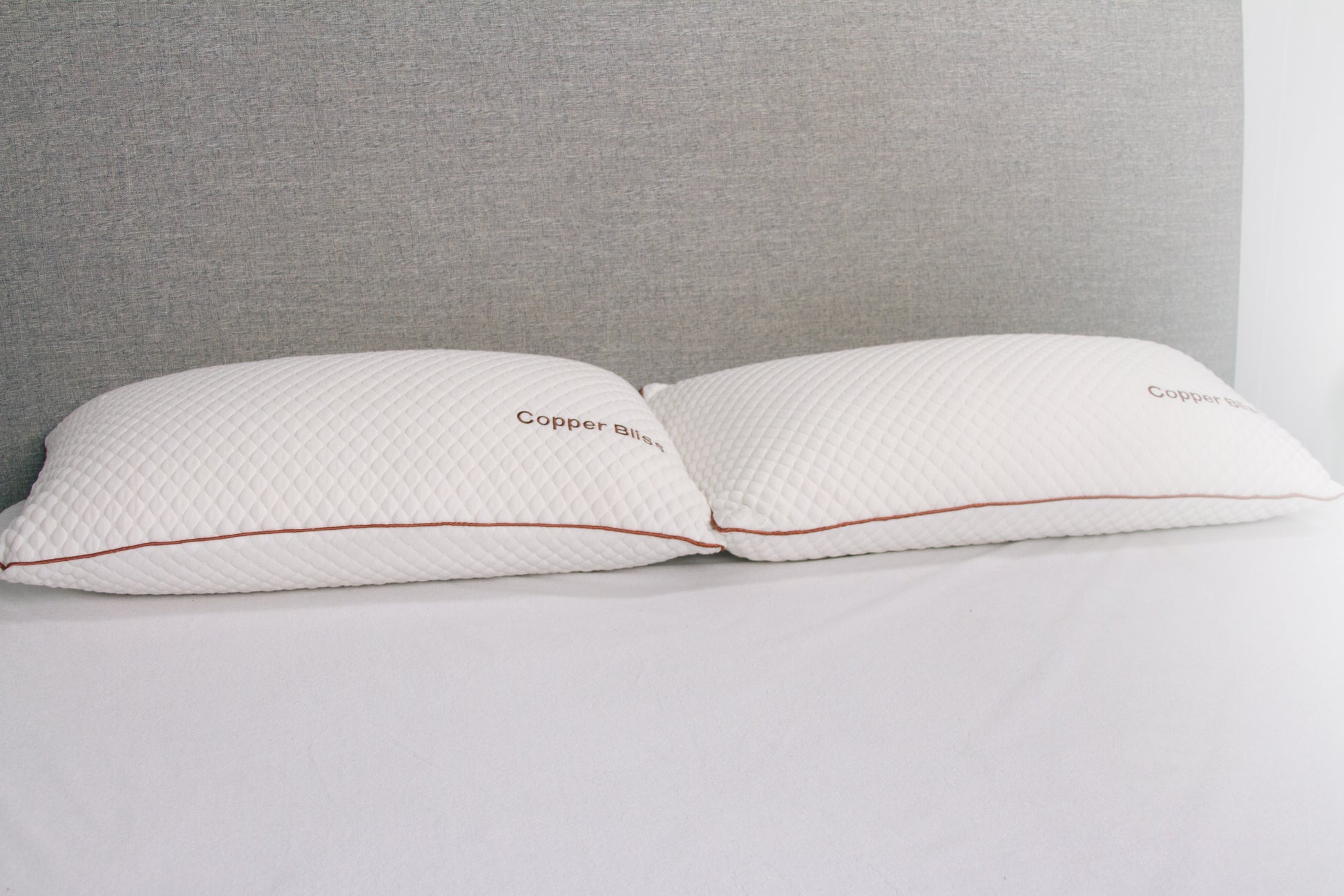 Copper Bliss Pillow White Foam
