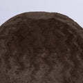 Faux Fur Bean Bag Chair, Brown 5Ft Cozy And Stretchable Fabric Lounger For Children And Adults With Easy Clean Cover, Comfortable Faux Fur Seating For Bedrooms, Filled With Shredded And Memory Foam. Brown Faux Fur