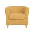 Cortina Fabric Club Chair Mustard Yellow Primary Living Space Casual,Contemporary,Cute Birch Fabric
