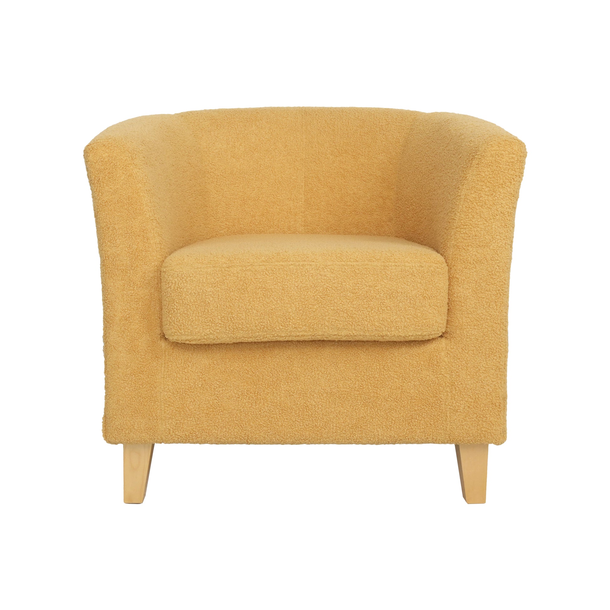 Cortina Fabric Club Chair Mustard Yellow Primary Living Space Casual,Contemporary,Cute Birch Fabric