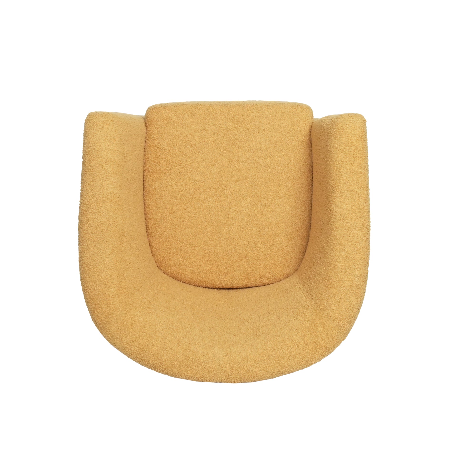 Cortina Fabric Club Chair Mustard Yellow Primary Living Space Casual,Contemporary,Cute Birch Fabric