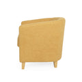 Cortina Fabric Club Chair Mustard Yellow Primary Living Space Casual,Contemporary,Cute Birch Fabric