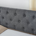 Twin Size Upholstery Daybed With Trundle Bed And Two Storage Drawersflat Arms With Pocket, Extendable Daybed For Bedroom Living Room,Linen Dark Gray Twin Dark Gray Linen