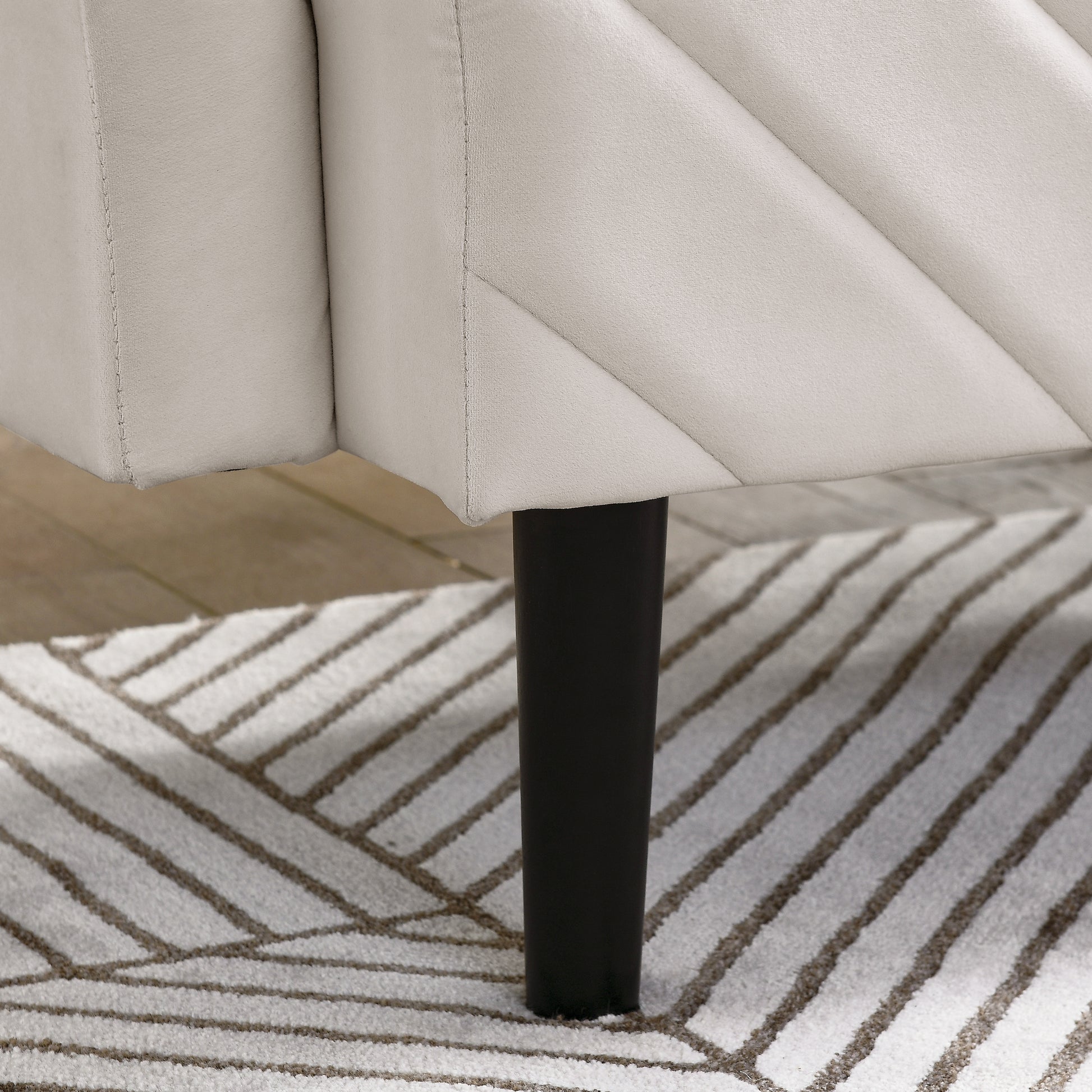 Velvet Futon Couch Convertible Folding Sofa Bed Tufted Couch With Adjustable Armrests For Apartment Beige Velvet Metal Primary Living Space Split Back Eucalyptus Square Arms Foam 3 Seat