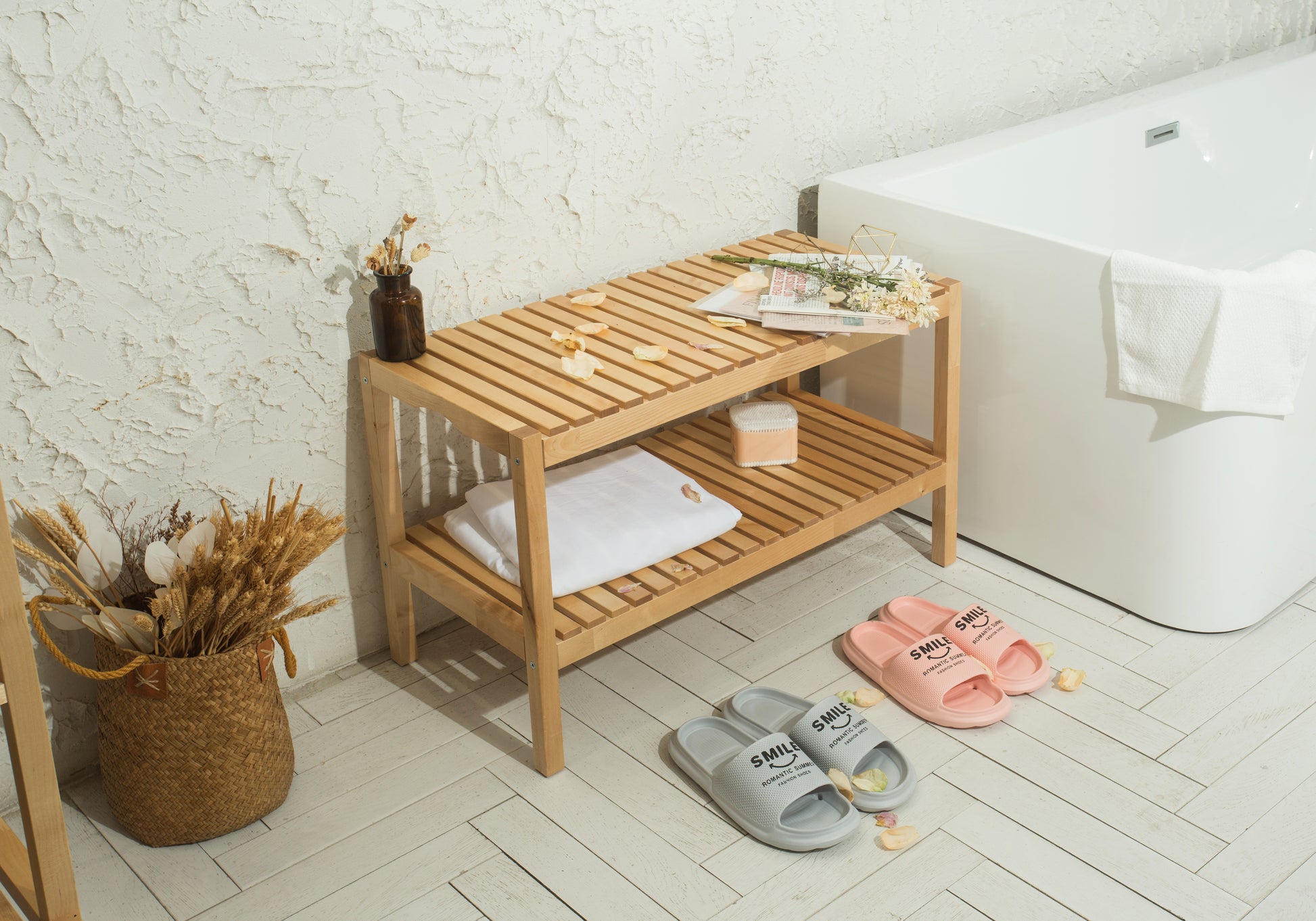 Shoe Bench Birch, 3 Tier Sturdy Shoe Bench, Storage Shoe Organizer, Holds Up To 300Lbs For Entryway Bedroom Living Room Balcony,Natural X Bench Natural Wood Brown Outdoor Stools Primary Living Space Brown Pastoral Birch Wood Shoe Storage Wood Solid Wood