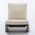 Modern Rocking Chair Recliner, Comfy Rocker Nursery Chair With Footrest, Accent Reading Chair, Upholstered Lounge Chair For Relaxing, Resting,Soft Padded Rocker For Indoor Living Room Bedroom,Gray Gray Beige Bathroom Foam Pu