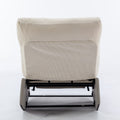 Modern Rocking Chair Recliner, Comfy Rocker Nursery Chair With Footrest, Accent Reading Chair, Upholstered Lounge Chair For Relaxing, Resting,Soft Padded Rocker For Indoor Living Room Bedroom,Gray Gray Beige Bathroom Foam Pu