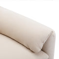 Modern Style Chenille Oversized Armchair Accent Chair Single Sofa Lounge Chair 38.6'' W For Living Room, Bedroom,Cream Cream Chenille