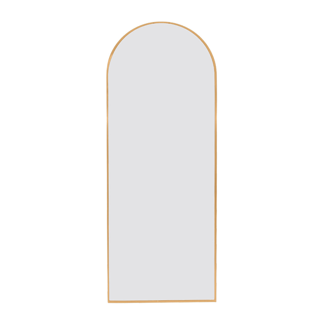 Gold 71X27.5 Inch Metal Arch Stand Full Length Mirror Gold Classic Mdf Glass Aluminium Alloy