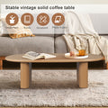 51'' Tapered Tabletop Coffee Table Natural Wood Natural Wood Mdf