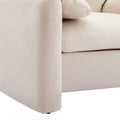 Modern Style Chenille Oversized Armchair Accent Chair Single Sofa Lounge Chair 38.6'' W For Living Room, Bedroom,Cream Cream Chenille