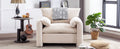 Modern Style Chenille Oversized Armchair Accent Chair Single Sofa Lounge Chair 38.6'' W For Living Room, Bedroom,Cream Cream Chenille
