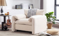 Modern Style Chenille Oversized Armchair Accent Chair Single Sofa Lounge Chair 38.6'' W For Living Room, Bedroom,Cream Cream Chenille