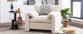 Modern Style Chenille Oversized Armchair Accent Chair Single Sofa Lounge Chair 38.6'' W For Living Room, Bedroom,Cream Cream Chenille