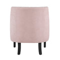 Modern Traditional Accent Chair Pink Chenille Upholstery Button Tufted Solid Wood 1Pc Living Room Furniture Pink Primary Living Space Modern,Traditional Solid Wood