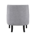 Modern Traditional Accent Chair Gray Chenille Upholstery Button Tufted Solid Wood 1Pc Living Room Furniture Gray Primary Living Space Modern,Traditional Solid Wood