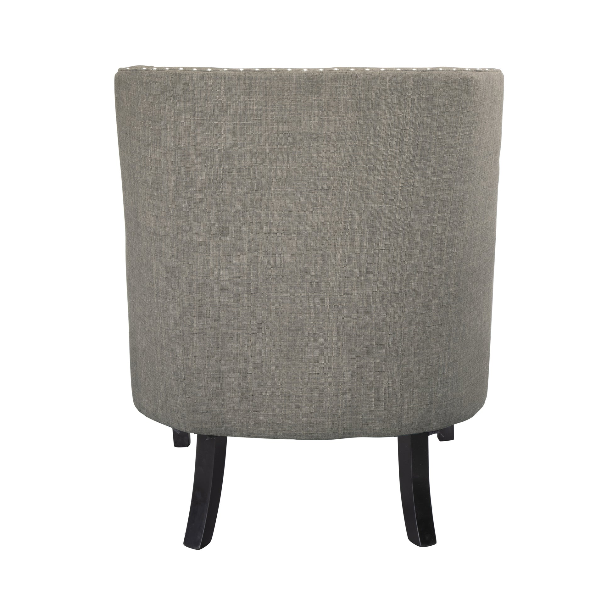 Modern Traditional Accent Chair Button Tufted Taupe Fabric Upholstery Solid Wood 1Pc Living Room Furniture Taupe Primary Living Space Modern,Traditional Solid Wood