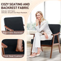 Mid Century Modern Chair, Living Room Chair With Solid Wood Frame, Accent Chair Extra Thick Backrest, Wingback Chair For Bedroom, Reading Room, Living Room, Lounge Chair Indoor Black Primary Living Space Mid Century Modern Foam Velvet