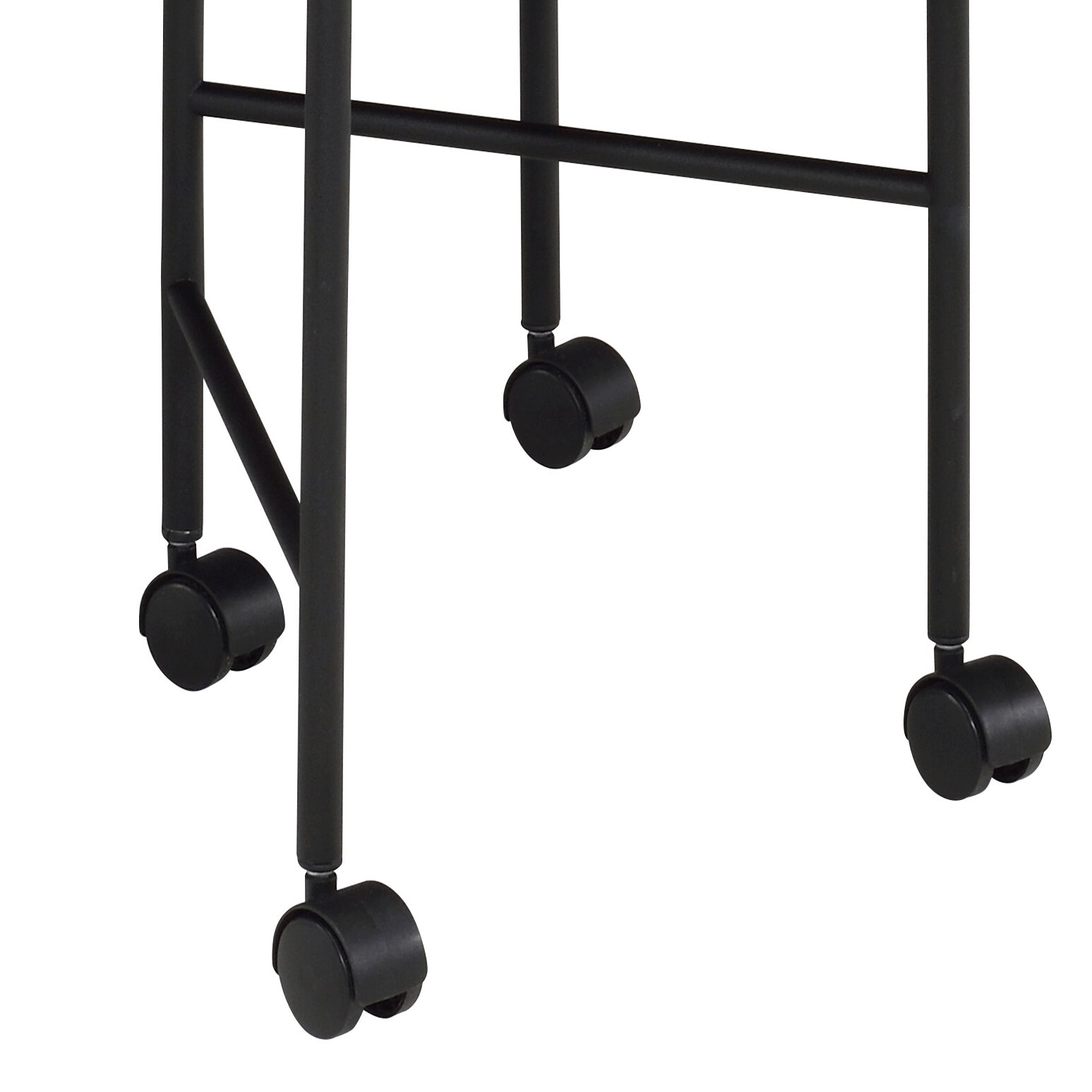 Vintage Oak And Black 2 Pieces Nesting Tables Brown Black Primary Living Space Contemporary Round Wood