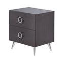 Espresso 2 Drawer Rectangular Accent Table Espresso Primary Living Space Contemporary Drawers Rectangular Wood